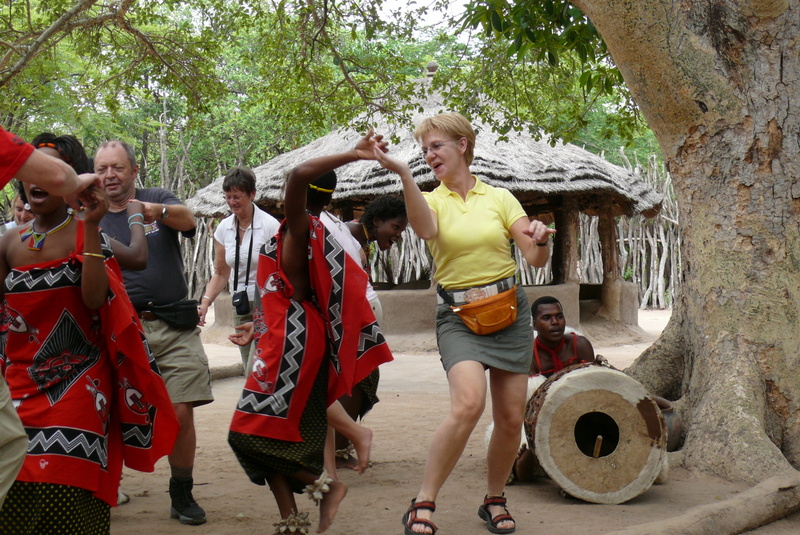 Dansen met de locals in Swaziland