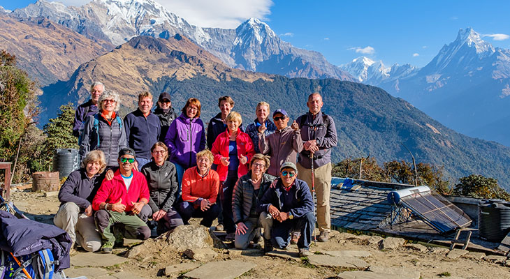 Groepsfoto Nepal