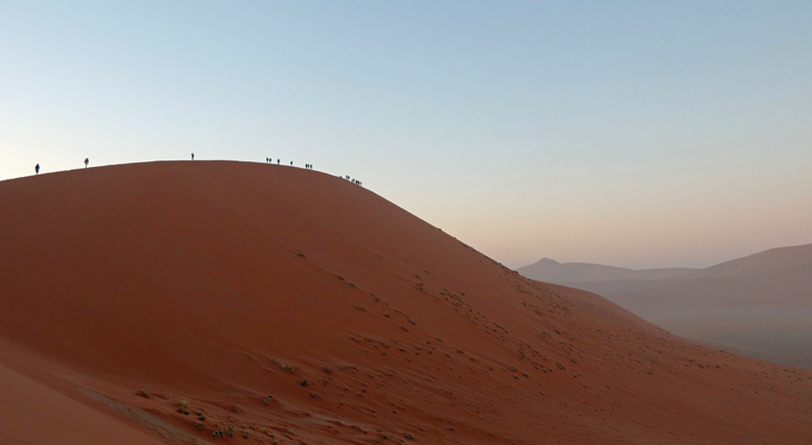 woestijn zand heuvel in namibie