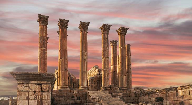 Tempel van Artemis Jerash Jordanië