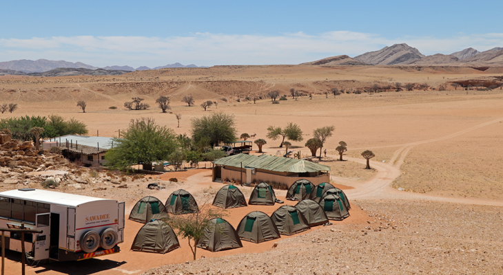 Solitaire kamperen bij Boesman namibie