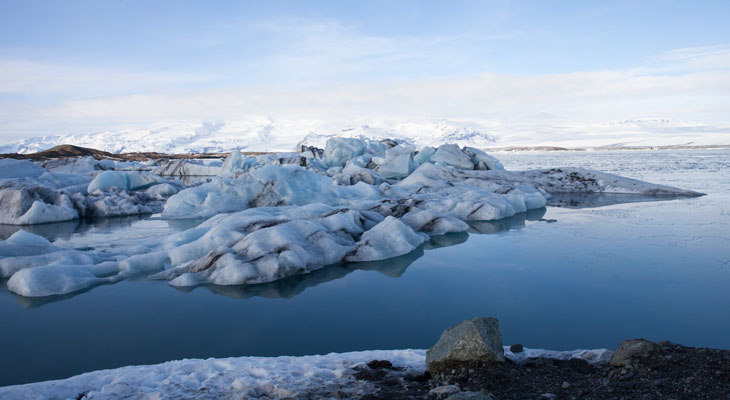 Jökulsárlón gletsjerlagune IJsland