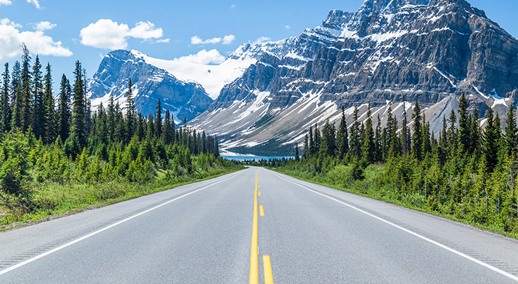 Icefield Parkway, mooie autoroute in Canada