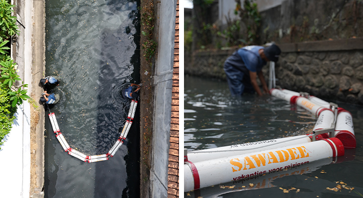 Sawadee afvalbarrière in Bali