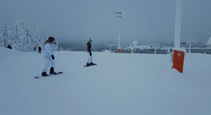 Snowboarden in Lapland