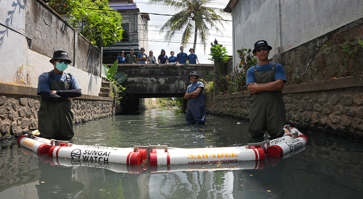 Sawadee afvalbarrière in Bali