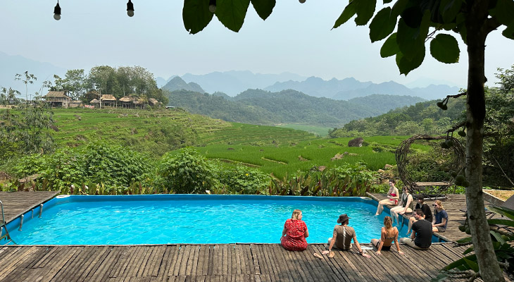 Zwembad homestay Vietnam
