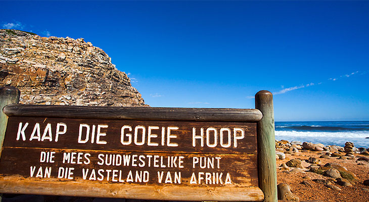 Kaap de Goede Hoop bord