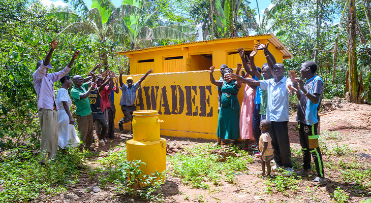 WC-huisje Uganda
