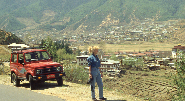 Mieke in Bhutan