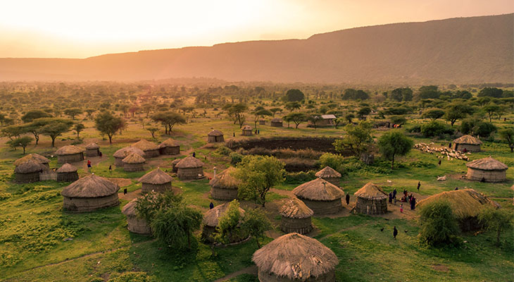 Masai-dorp dichtbij Arusha