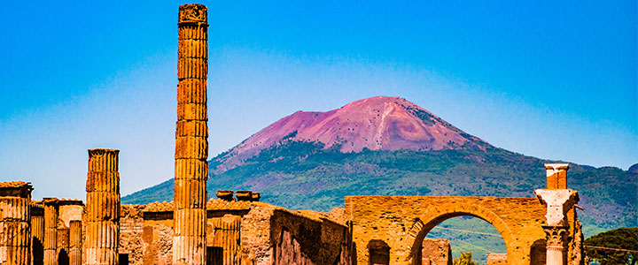 Vesuvius bij Pompeii Vesuvius bij Pompeii