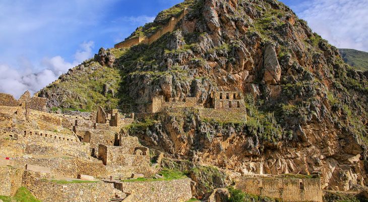 Inca ruïne Ollantaytambo