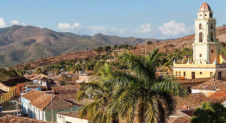 Uitzicht over Trinidad, Cuba