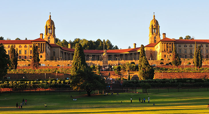 Het Uniegebouw in Pretoria