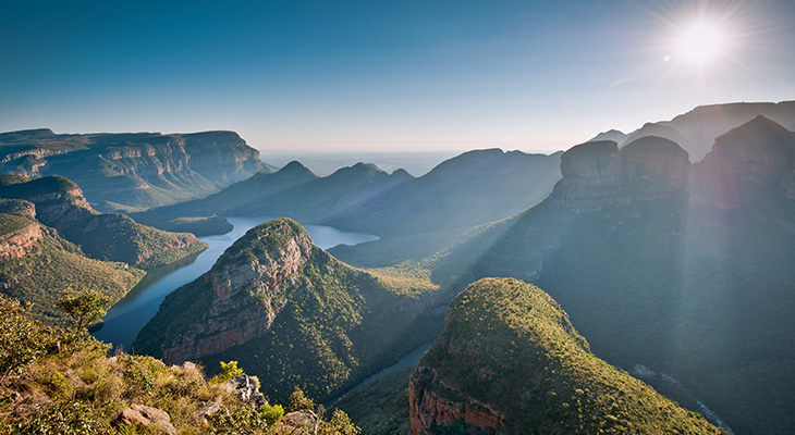 Blyde River Canyon bij Panorama Route