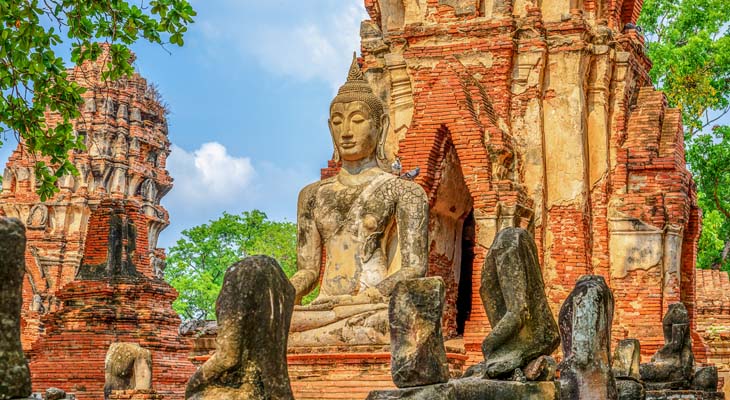 Wat Mahathat tempel Ayutthaya