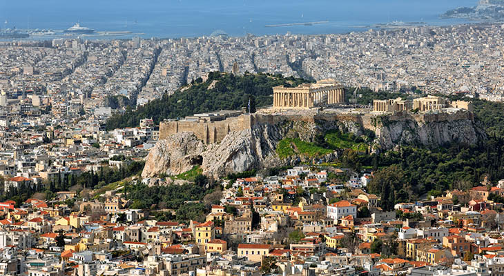 De mooiste stad ter wereld Athene