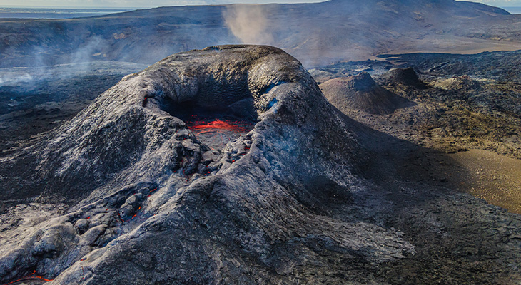 Actieve vulkaan IJsland