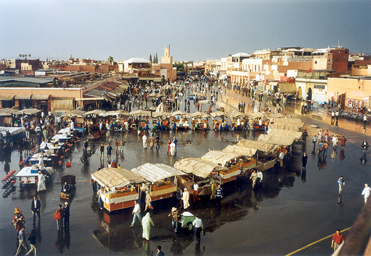 Jmaa el Fna plein, Marrakech, Marokko
