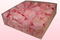 Confezione da 2 litri con petali di rosa stabilizzata di colore rosa chiaro. 
