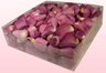 Envase de 2 litros con pétalos de rosa liofilizados de color  frambuesa  