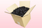 8 Litre box With Preserved Black Rose Petals