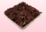 Emballage 1 litre pétales de roses conservés couleur chocolat