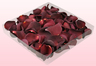 1 Liter Verpackung mit gefriergetrockneten Rosenblättern in der Farbe Weinrot