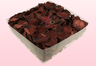 Emballage 2 litres pétales de roses conservés couleur chocolat