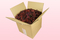 Caja de 8 litros con pétalos de rosa preservados de color chocolate.  