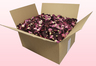 24 Liter Karton mit gefriergetrockneten Rosenblättern in der Farbe Ruby Red