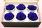 6 Têtes De Roses Conservées, Bleu Foncé, Taille XL