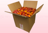 Caja de 8 litros con pétalos de rosa liofilizados de color naranja-amarillo.  