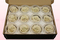 12 konservierte Rosenköpfe, Creme-Weiß, Größe M