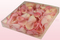 1 Liter Verpackung mit gefriergetrockneten Rosenblättern in der Farbe Zartrosa