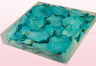 Emballage 1 litre de pétales de roses conservées couleur turquoise