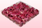 1 Liter Verpackung mit gefriergetrockneten Rosenblättern in der Farbe Pink