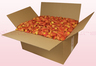 24 litre box with dark orange freeze dried rose petals