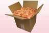 8 litre box with pink & peach coloured freeze dried rose petals