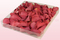 1 litre box with coral coloured freeze dried rose petals