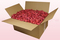 Caja de 24 litros con pétalos de rosa liofilizados de color coral