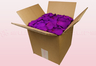 8 Liter Karton mit konservierten Rosenblättern in der Farbe Purpur
