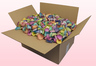Caja de 24 litros con pétalos de rosa liofilizados de color Arco iris.