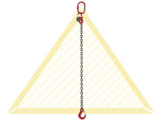 DELTALOCK 1 LEG CHAIN SLINGS WITH CLEVIS HOOK AND EYE GRAB HOOK GRADE 80